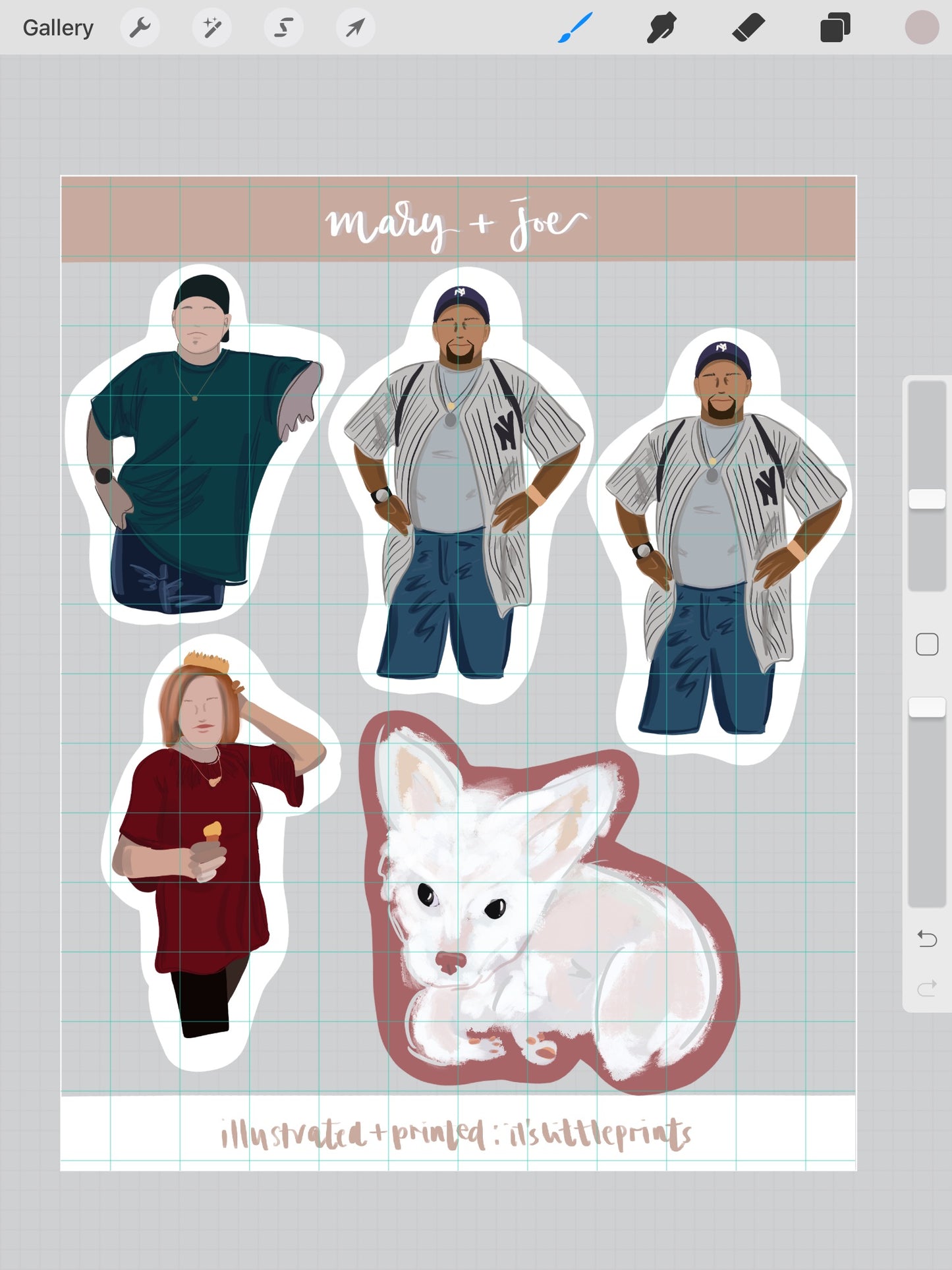 Customised Self Sticker Sheet 4x6" – Turn Your Photos into illustrated Personalized Stickers for Planners, Bullet Journals, and Scrapbooks