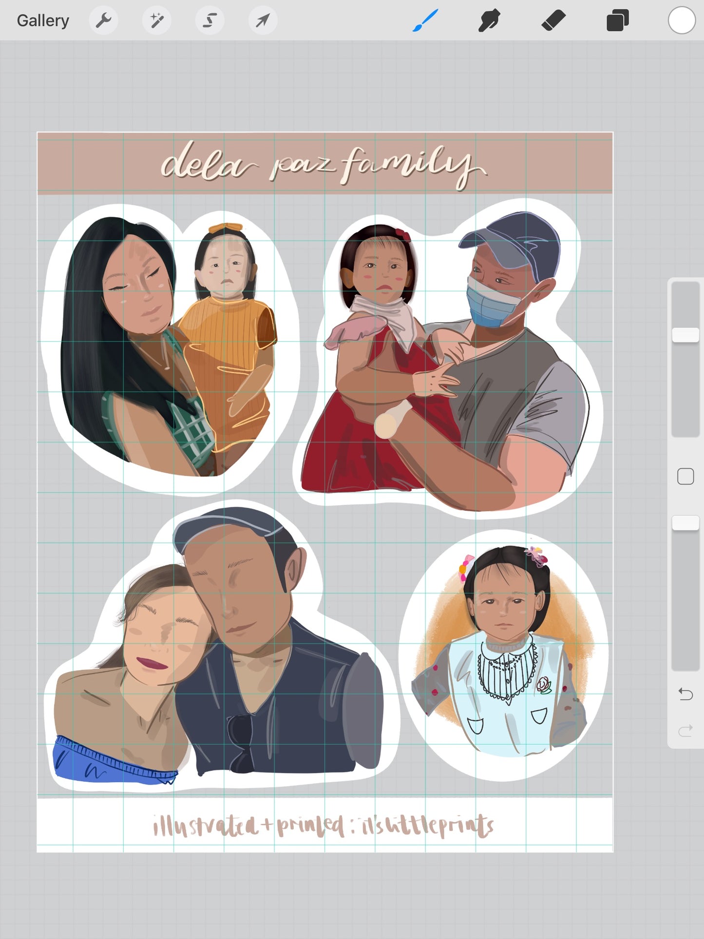 Customised Self Sticker Sheet 4x6" – Turn Your Photos into illustrated Personalized Stickers for Planners, Bullet Journals, and Scrapbooks