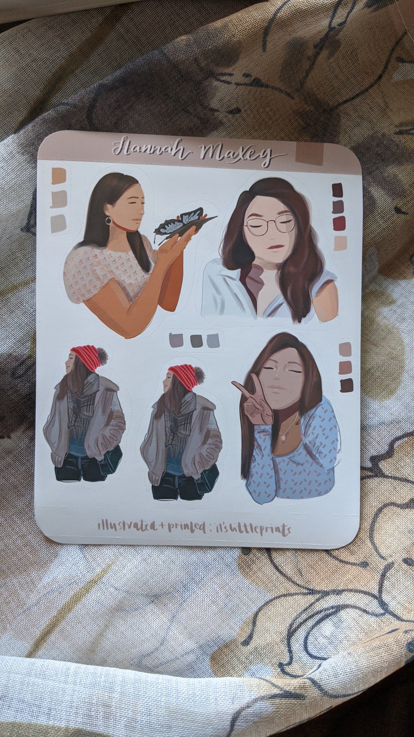 Customised Self Sticker Sheet 4x6" – Turn Your Photos into illustrated Personalized Stickers for Planners, Bullet Journals, and Scrapbooks