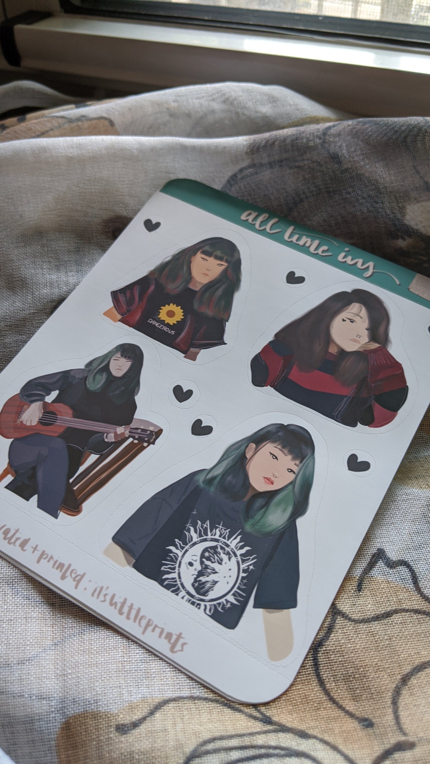 Customised Self Sticker Sheet 4x6" – Turn Your Photos into illustrated Personalized Stickers for Planners, Bullet Journals, and Scrapbooks