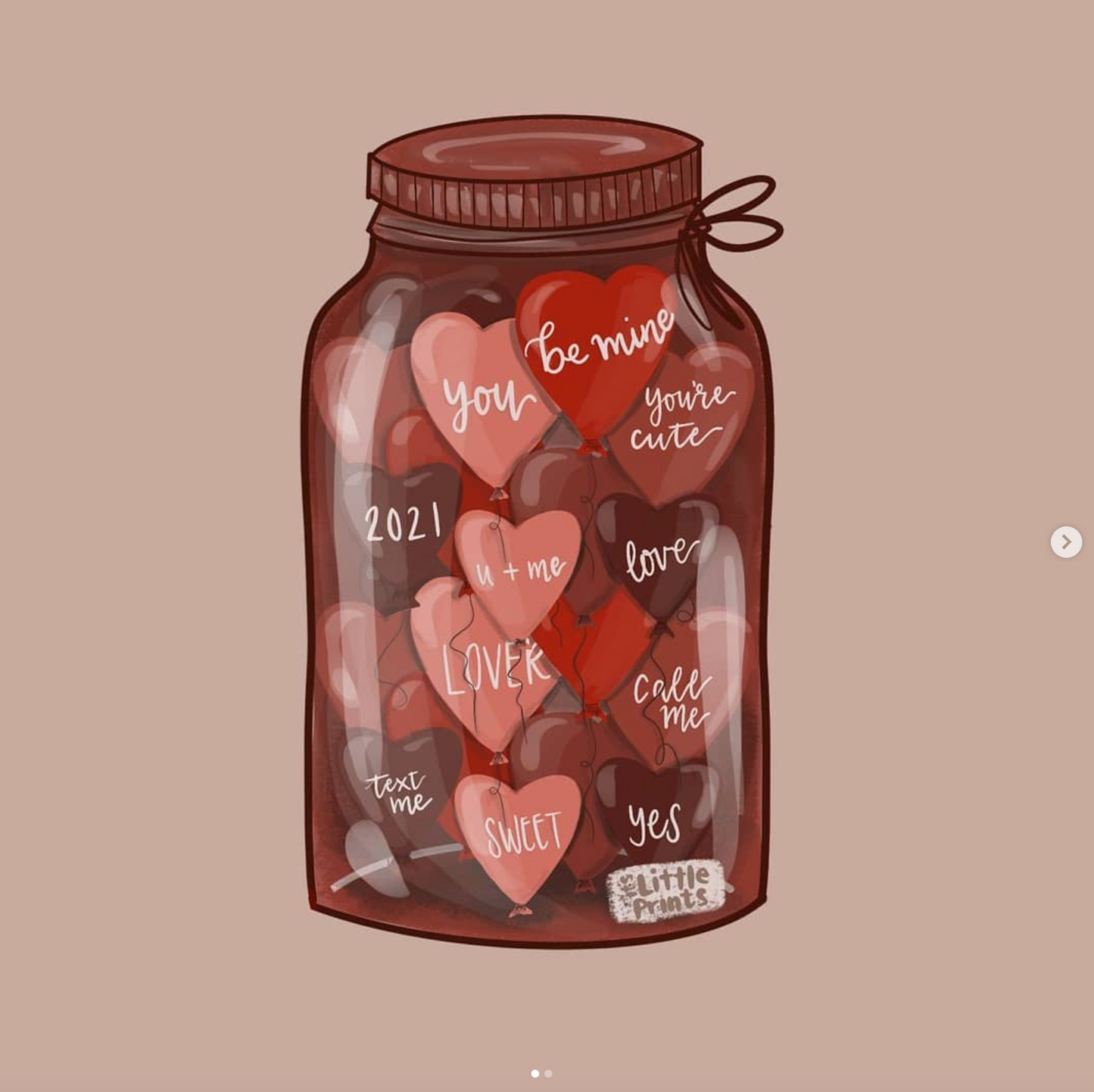 Valentine Jar Die-Cut Sticker 3" – Hand-Drawn Heart Jar for Planners, Water Bottles, and Scrapbooks