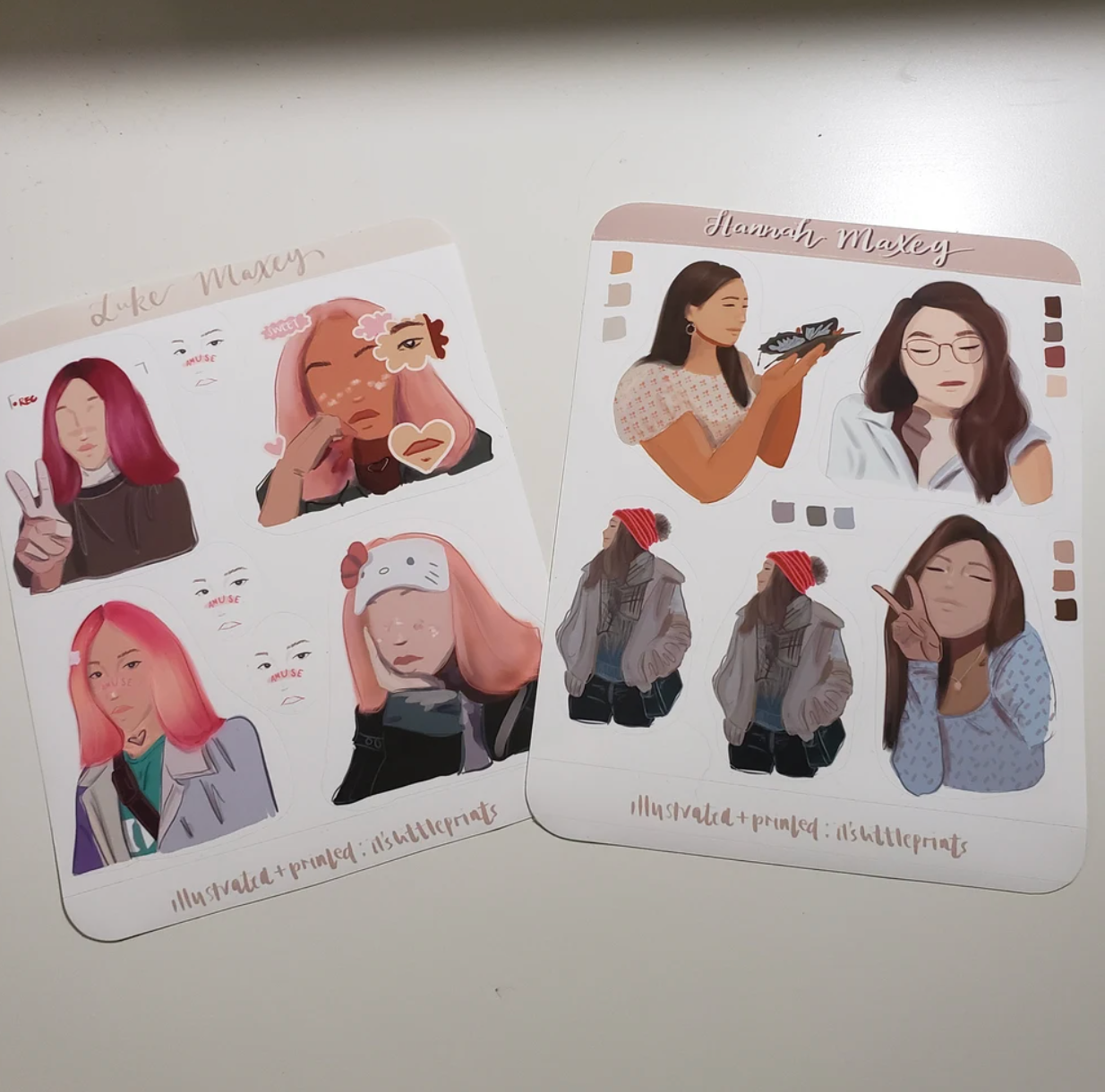 Customised Self Sticker Sheet 4x6" – Turn Your Photos into illustrated Personalized Stickers for Planners, Bullet Journals, and Scrapbooks