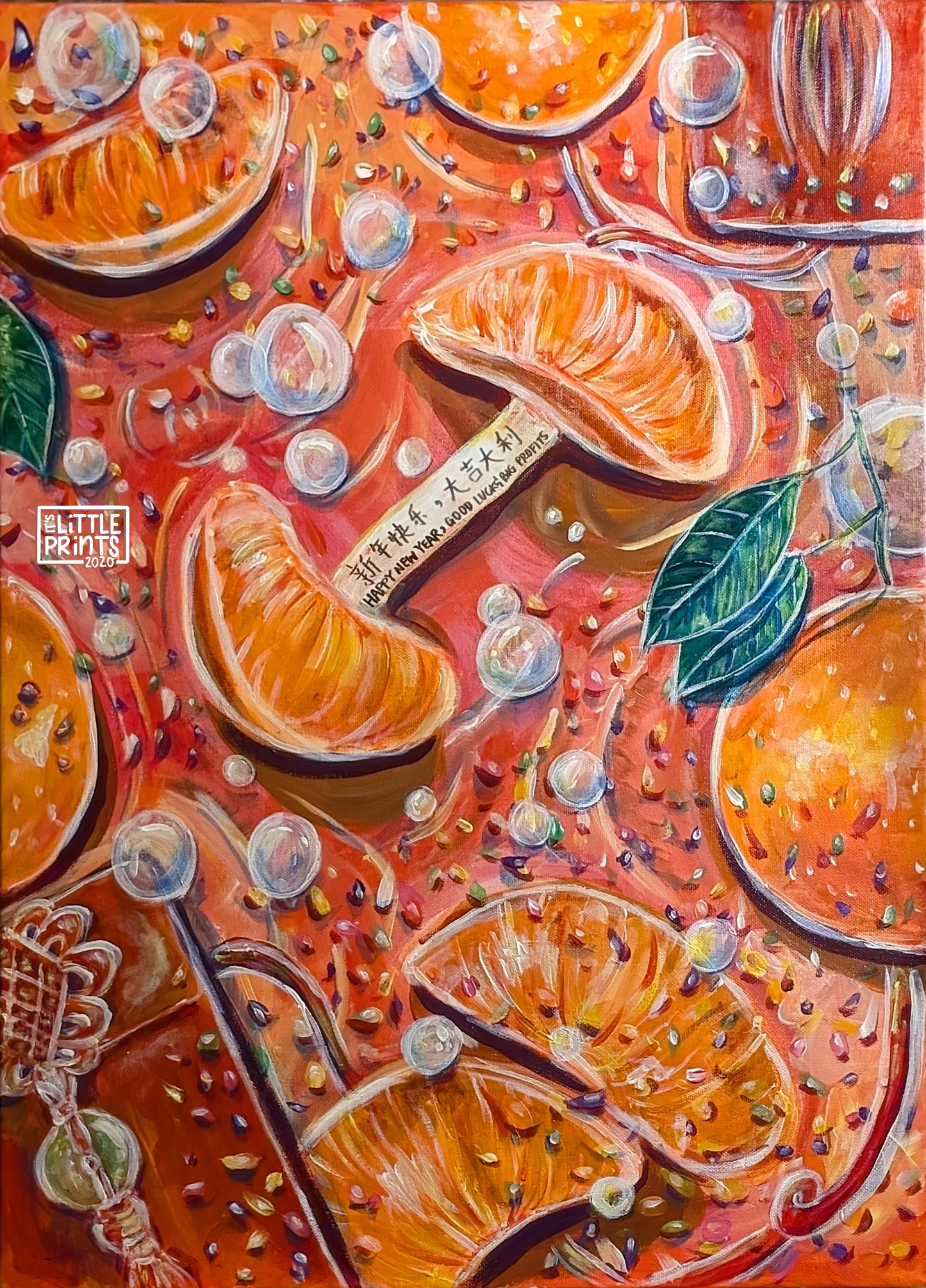 "Between Two Cities" Art Print 8x10" and/ or Sticker Sheet 4x6" – A Lunar New Year Celebration of Hong Kong & New York