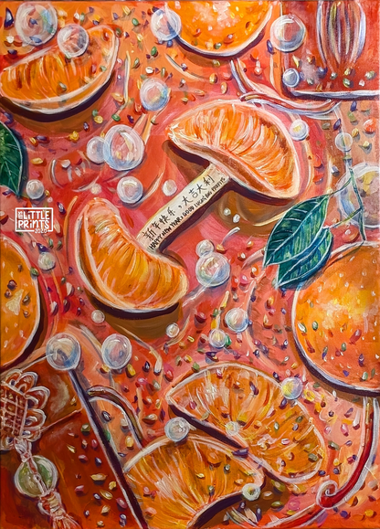 "Between Two Cities" Art Print 8x10" and/ or Sticker Sheet 4x6" – A Lunar New Year Celebration of Hong Kong & New York