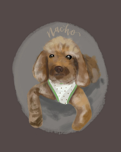 Custom Portrait Illustration Print 4x6" & 2 Diecut Stickers – Personalized Hand-Drawn Art Gift for Weddings, Anniversaries, or Home Décor