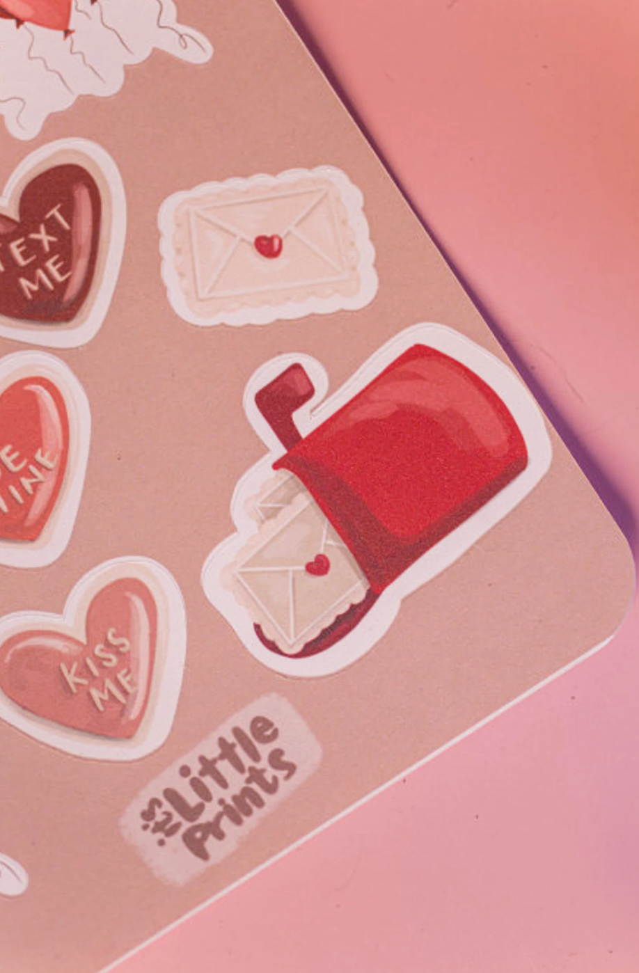 Valentine’s Day Sticker Sheet 4x6" – Cute Hobby-Themed Stickers for Journaling, Scrapbooking, and Gifting