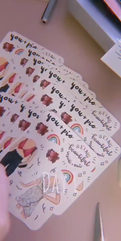 Wholesale Sticker Sheet – Custom Hand-Drawn Designs (100 Unit Minimum)